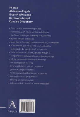 Kern-Woordeboek Afrikaans-English. Concise Dictionary English-Afrikaans. Pharos.
