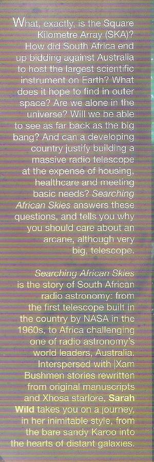 Searching African Skies - Sarah Wild. The SKA.