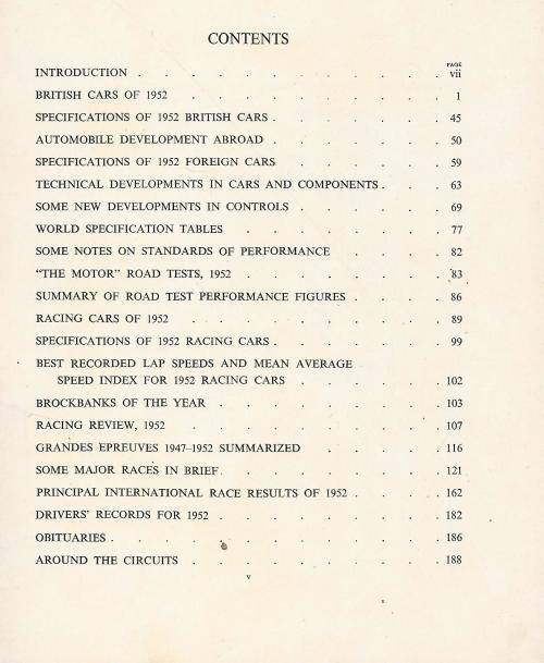 The Motor Yearbook 1953.