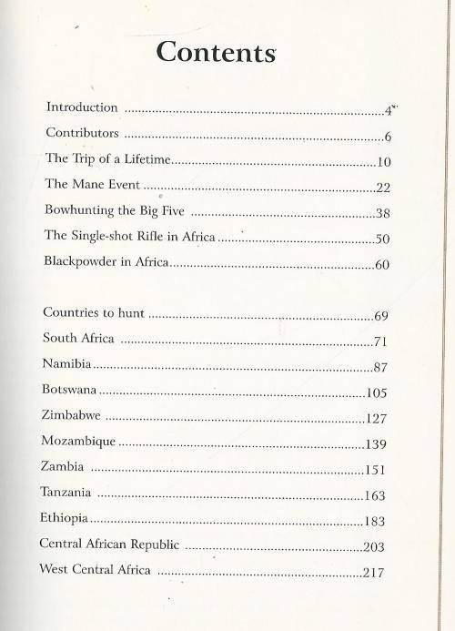 African Hunting Guide. Excellent condition.