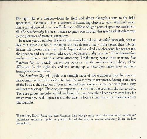 The Southern Sky - Reidy & Wallace. Astronomy.