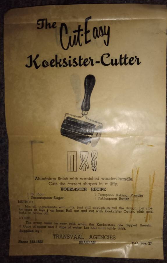 Koeksister Snyer / Cutter in original box!