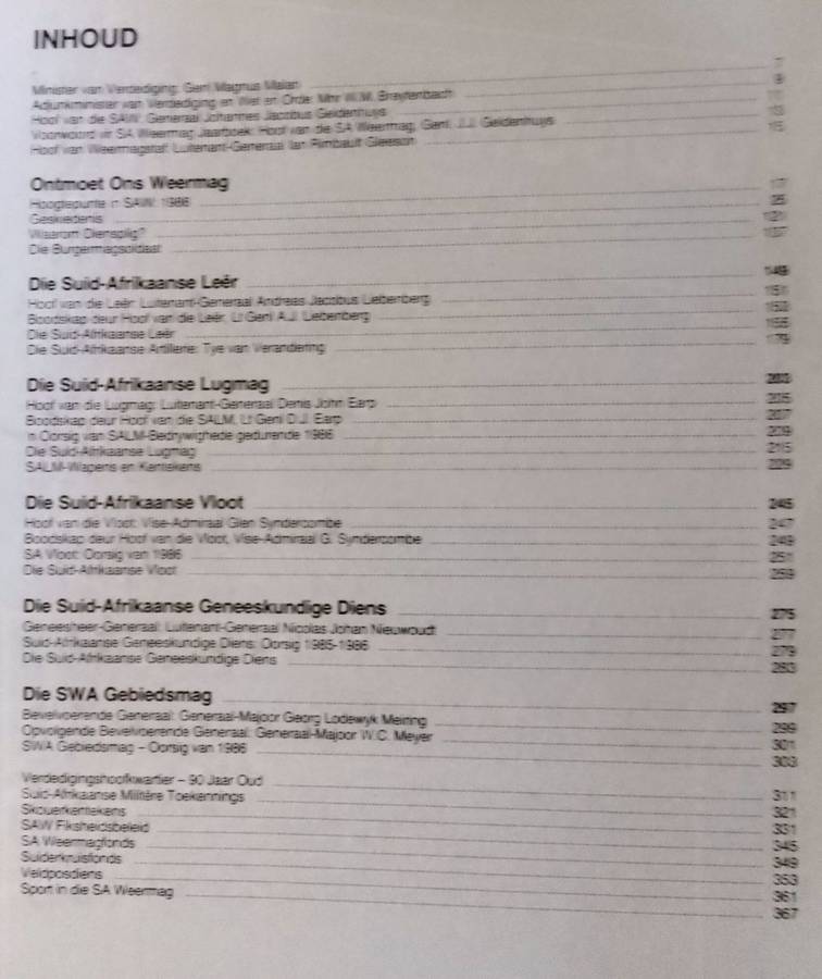 Suid-Afrikaanse Weermag Oorsig / South African Defence Force Review. 1987.