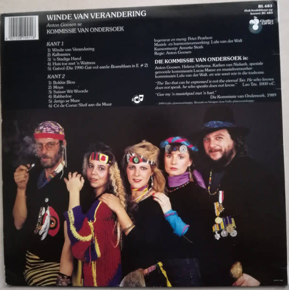 Winde van Verandering. Anton Goosen se Kommissie van Ondersoek. LP.