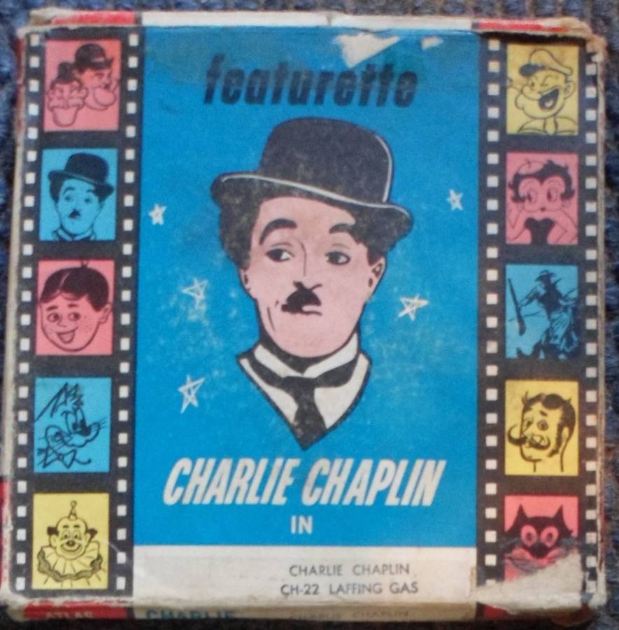 Charlie Chaplan - Laffing Gas. 8mm Home Movie. Atlas Films. RARE.