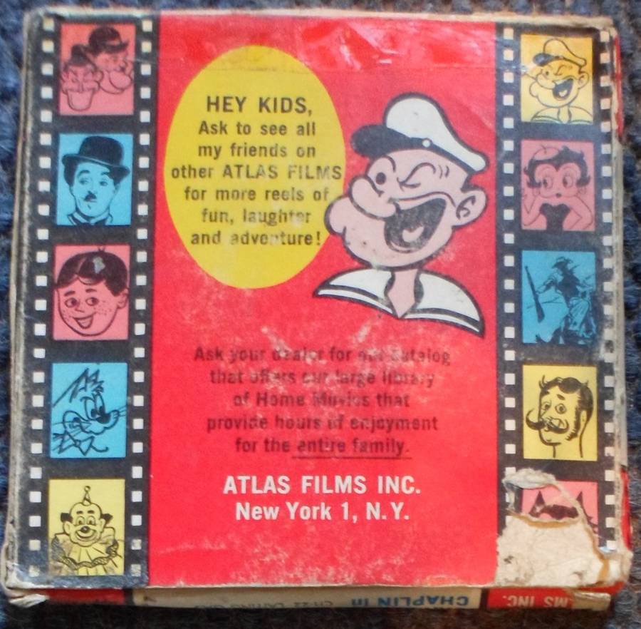Charlie Chaplan - Laffing Gas. 8mm Home Movie. Atlas Films. RARE.