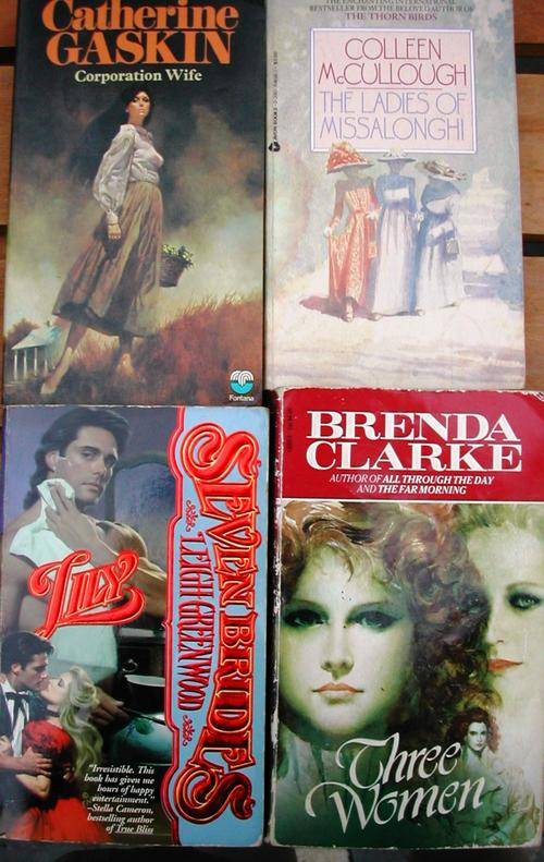 Crazy R1!! 4 Romance paperbacks : Catherine Gaskin, Colleen McCullach & 2 others.