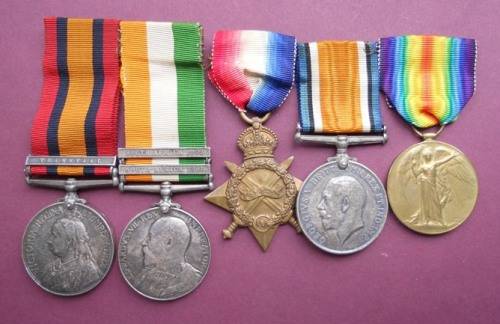 Boer War and WWI medals to HA Hatton