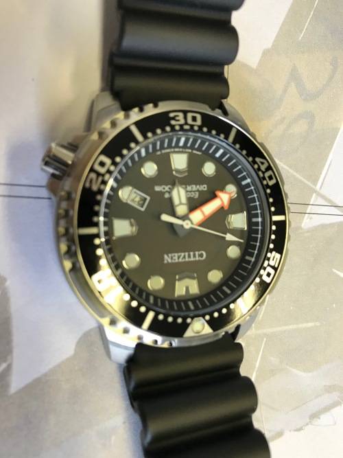 CITIZEN Eco-Drive BN0150-28E Promaster Diver Men's Black Poly Strap Watch