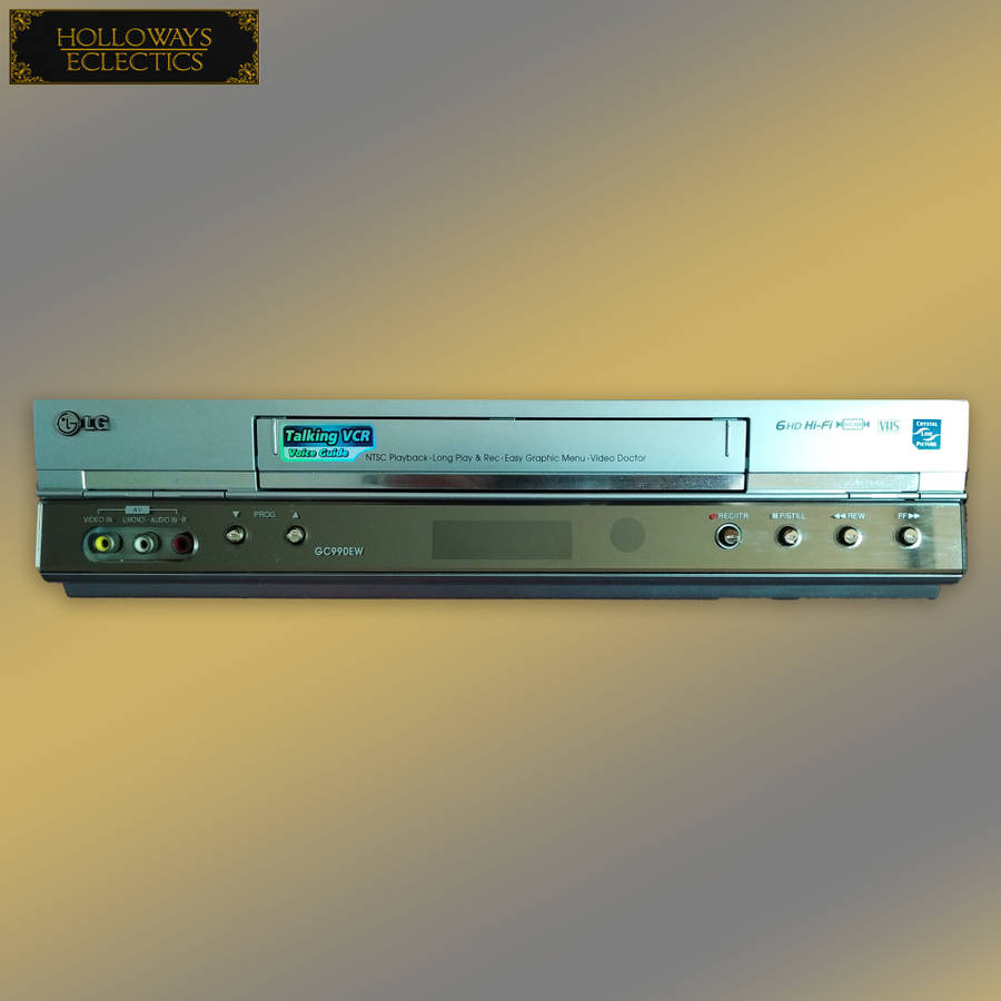 LG VCR Player With Classic VHS Tapes