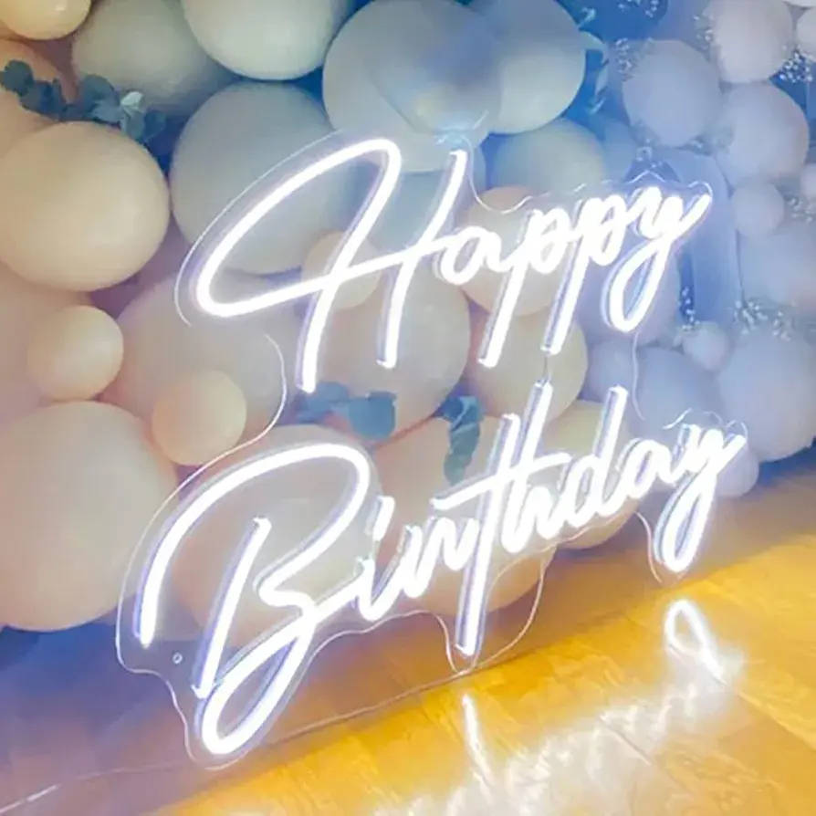 Happy Birthday Led Light Sign