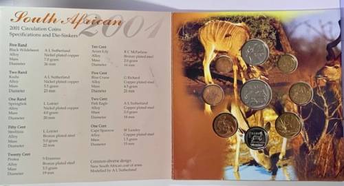 2001 Uncirculated Coin Set `BABY GIFT SET`