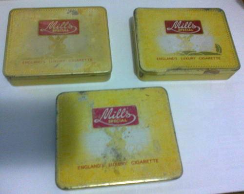 3 X MILLS SPECIAL CIGARETTE TINS - brings back memories!