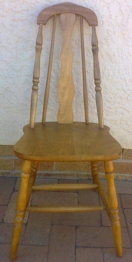 Old solid OAK OCCASIONAL HIGHBACK CHAIR (See guarantee).
