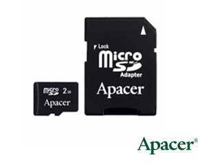 Apacer 2Gb Flash Card - Mobile series with SD adapter