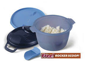Tupperware Microwave Rice Maker (2.2L) + FREE! Rocker Scoop