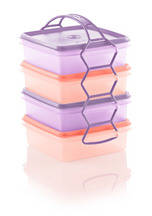 Tupperware Snack  Tower with handle (850ml x 4) NEW COLOURS