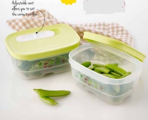 Tupperware Ventsmart 375ml X 2 NEW FRIDGE STORAGE SYSTEM
