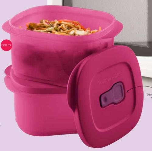Tupperware Crystalwave Square 800ml X 2, MICROWAVEABLE!! SUPER SPECIAL