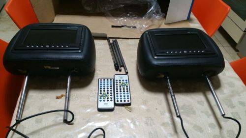 BLACK CAR HEADREST DVD PLAYERS