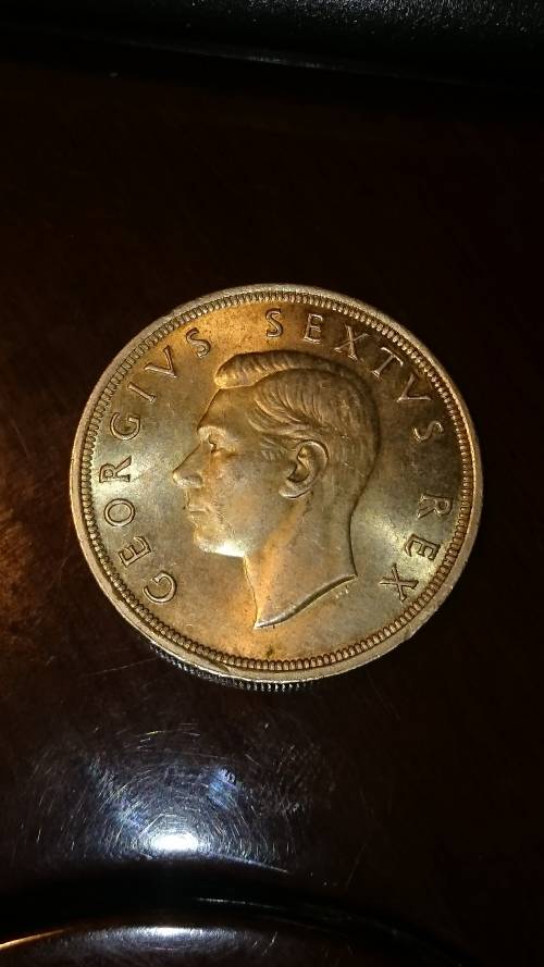 1952 Silver 5 Shillings(Crown) Cape Founding