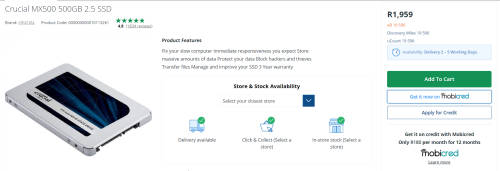 *** 512 GB SSD (SOLID STATE DRIVE) CRUCIAL 2.5" INTERNAL DRIVE 6 GB PER SEC SATA 3