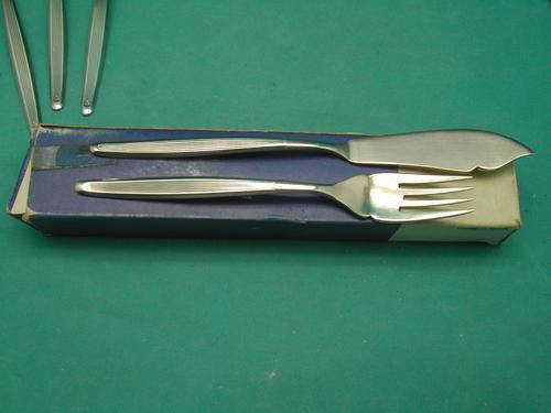 Six Fish Knives and Forks, Boxed