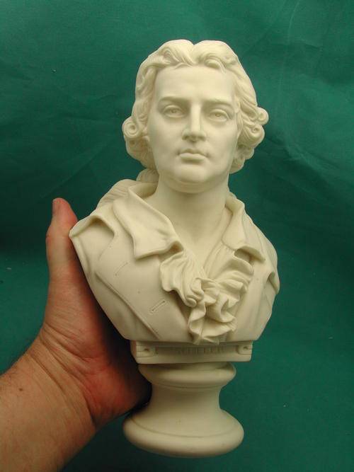 Parian Bust, Schiller, Victorian