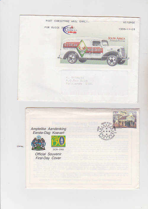 100 YEARS OF CLOVER DAIRY . TWISTEES AND ESKIMO PIES + 150 YEARS PIETERMARITZBURG