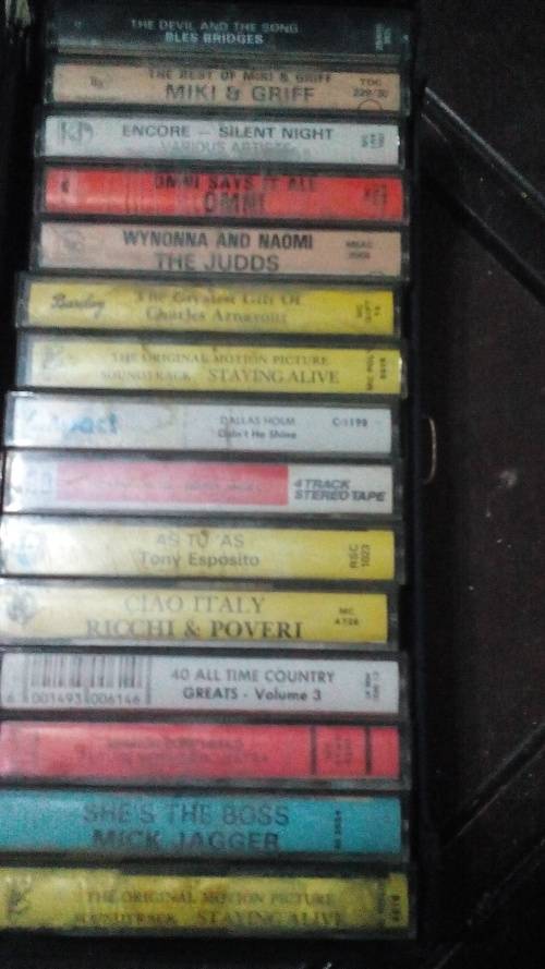 CASE FULL OF ORIGINAL CASSETTE TAPES-VERY NICE ITEM-15 ORIGINAL TAPES-WITH CARRY CASE