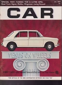 car magazine-july 1967-100% in tact-see scan-vintage