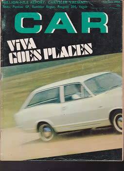 car magazine-february 1968-100% in tact-see scan-vintage