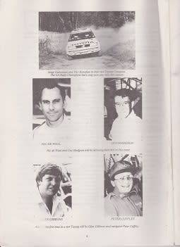 south african motor sport club presents-ngk 400 rally 27/28 july 1990-100% in tact-see scans-rare