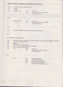 south african motor sport club presents-ngk 400 rally 27/28 july 1990-100% in tact-see scans-rare