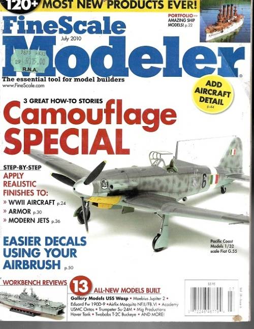 FINE SCALE MODELER-JULY 2010-MAGAZINE IN EXCELLENT CONDITION-AS PER SCAN