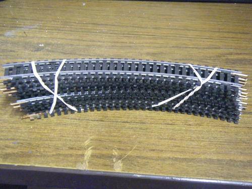 LIMA ITALY-R=360-< 36 DEGREE BENDS-20 CM-10X TRACKS-GOOD CONDITION-10 in THE BUNDLE