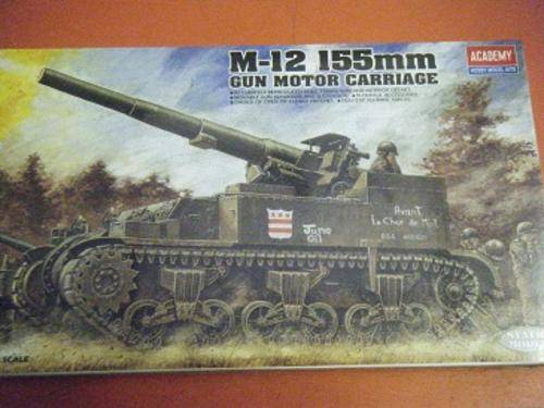 M-12-155mm GUN MOTOR CARRIAGE-BY ACCADAMY MODELS-1:35 SCALE
