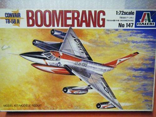 CONVAIR TB-58 A BOOMERANG-BY ITALERI-1:72 SCALE-