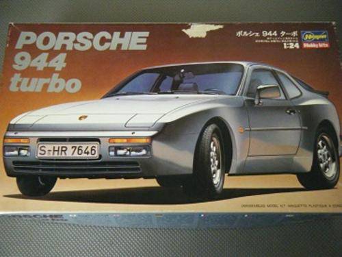 PORSCHE 944 TURBO--SEMI BUILT--1/24 SCALE BY HASEGAWA-SEE PICS--SOLD AS IS