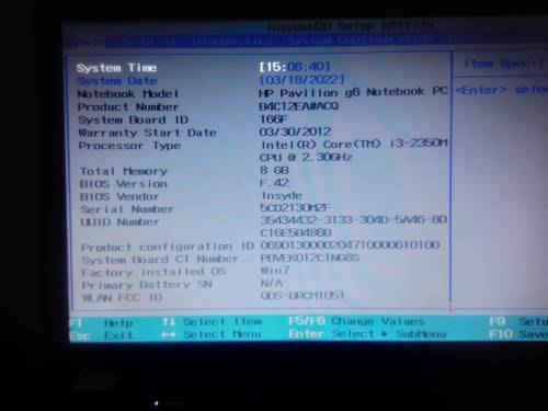 HP Pavilion G6 Notebook pc