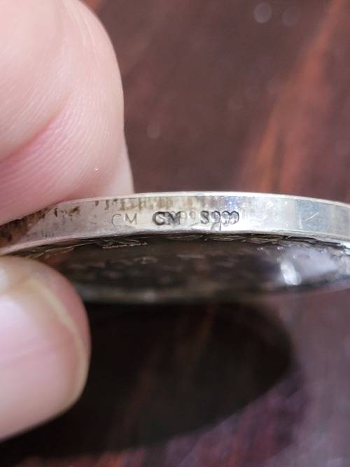 2 x Sterling Silver SA Clay Pidgeon shooting medals !