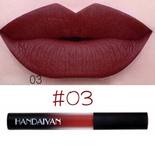 Handaiyan waterproof matte velvet lipgloss no 3