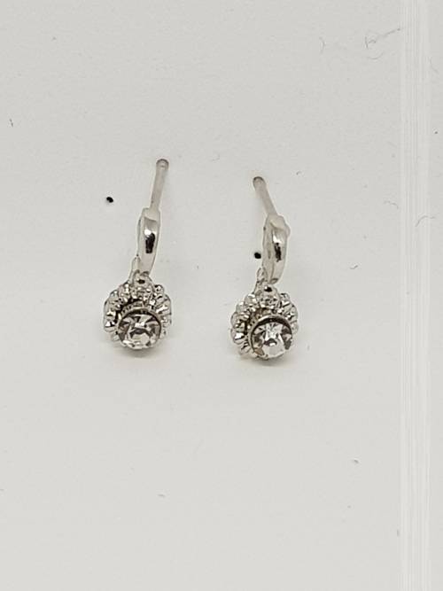 Round hanging earrings