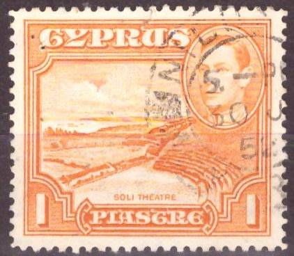 CYPRUS  1938 -1951 King George VI, USED