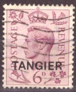 BRITISH TANGIER  1949 King George VI - Great Britain Postage Stamps Overprinted "TANGIER" USED