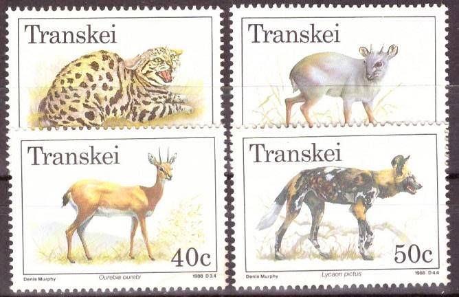 TRANSKEI  1988 Endangered Wild Animals UMM SET