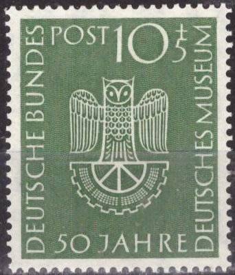 GERMANY  1953 The 50th Anniversary of the German Museum in Munich MM SET CV R630