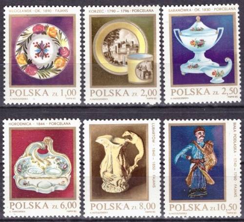 POLAND 1982 Polish China and Ceramics UMM CV R91.20 M 2793-98