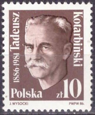 POLAND 1986 The 100th Anniversary of the Birth of Tadeusz Kotarbinski UMM CV R5.70 M 3059