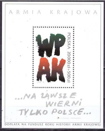 POLAND 1992 The 50th Anniversary of the Foundation of the Home Army  UMM CV R95 M 120